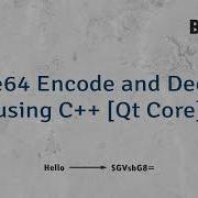 How To Do Base64 Encode And Decode Using C Qt Core