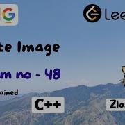 Rotate Image C Leetcode Problem Number 48 In CPP ZlozieCode Code