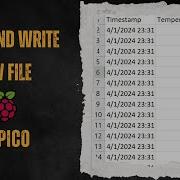 How To Read And Write CSV Files With Raspberry Pi Pico Sensor Data Logger