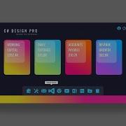 WPF Dock Bar Menu Flat UI Design XAML C Tutorial