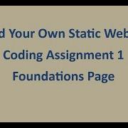 Coding Assignment 1B Foundation Page HTML CSS Bootstrap Static Website NxtWave