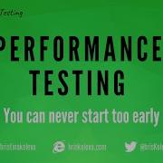 Webinar Performance Testing You Can Never Start Too Early