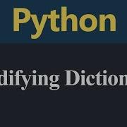 Modifying Dictionary In Python Hindi