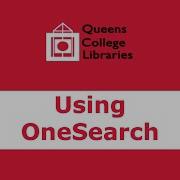 Using OneSearch