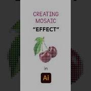Create Mosaic Effect In Illustrator Shorts Graphicdesign