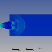 ANSYS MOC Rocket Nozzle Temperature Animation