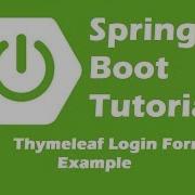 Spring Boot Thymeleaf Login Form Example Java Inspires