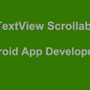 Android Scrollable TextView
