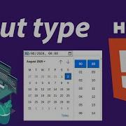 Html5 Input Time And Date Picker