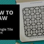 How To Draw A Tile Zentangle Pattern Drawing Tutorial Voiceover