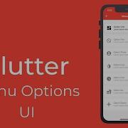 Flutter Menu Options UI Speed Code