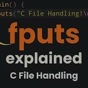 Fputs Function Explained With Examples C Programming File Handling Tutorial For Beginners