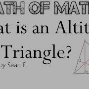 What Is An Altitude Of A Triangle Height Of A Triangle