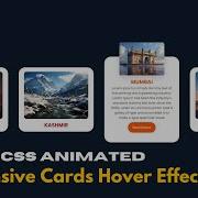 Create Animated Card Hover Effect Using HTML CSS Card Hover Effect In HTML CSS