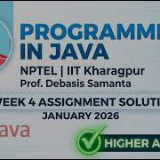 NPTEL Programming In Java Week 4 Assignment Solution Jan 2026 Higher Accuracy Explanation