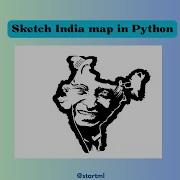Draw India Map Using Python Code Independenceday India Indiamapdrawing Trending Jaihind