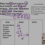 Two Step Word Problems Using CUBES And Read Draw Write