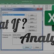 Excel WhatIf Analysis With Scenario Manager And Goal Seek