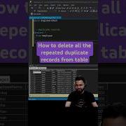 Day84 Как найти дубликаты записей в таблице и удалить все из них Sql Coding Sqlqueries
