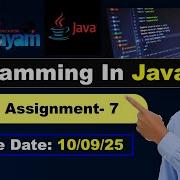 Programming In Java Week 7 Assignment Answers Solutions Nptel Assignment 7 July 2025