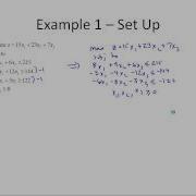 MTH 143 Linear Programming Mixed Constraints Set Up Finite Math