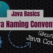 Java Naming Conventions In Telugu Java Course In Telugu