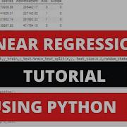 Linear Regression Machine Learning Algorithm With Python Tutorial Theory And Coding