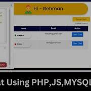 Chat Application Using PHP With MySQL JavaScript 1