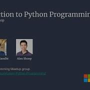 Introduction To Python Programming Learn Python Programming Meetup Meetup 2