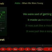 Adele When We Were Young Lyrics And Chords
