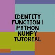 IDENTITY FUNCTION PYTHON NUMPY TUTORIAL