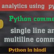 Python Comments Single Line And Multi Line Comment