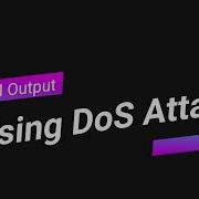 NAM Output For DoS Attack Using NS2