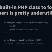 This Built In PHP Class To Format Numbers Is Pretty Underutilized