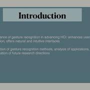 Gesture Recognition In HCI HCI 450