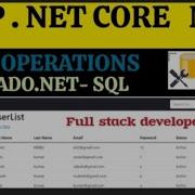 CRUD Operations Using ASP NET Core MVC Without Entity Framework SQL Server ADO NET