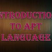 Introduction To APT Language Automatically Programmed Tool Learn For Dreams