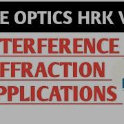 Complete Lecture On Interference Diffraction Diffraction And Interference Patterns L Applications
