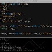 Playing With Sound Textures In FoxDot