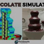 Chocolate Simulation With Moving Particle Simulation Particleworks