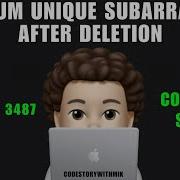 Maximum Unique Subarray Sum After Deletion Constant Space Leetcode 3487 CodestorywithMIK
