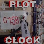 DuB EnG Plot Clock Arduino Servo Controlled Pen Writes The Time A Digital Analogue Clock
