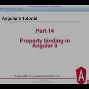 Part 14 Property Binding In Angular 8 Angular 8 12 Tutorial