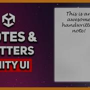 Creating Notes Letters In Unity UI Raycast Tutorial