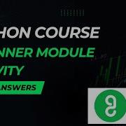Guvi Python Course Beginner Module Activity Quiz Answers Guvi