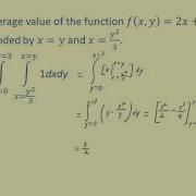 LO 128 Find The Average Value Of A Function Over A General Region CE