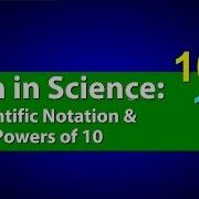 Math In Science Scientific Notation And Powers Of 10