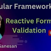 Angular Forms Reactive Form Validation Reactive Forms The Basics Angular Tutorial In Tamil
