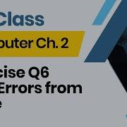 Computer Class 10 Chapter 2 10th Class Computer Ch 2 Exercise Q6 Find Errors From Code