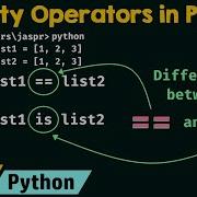 Identity Operators In Python Part 2
